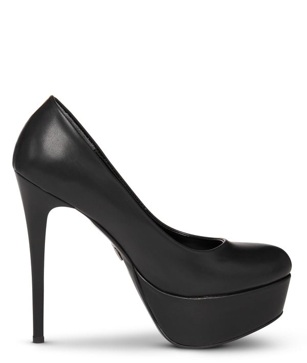 ARIA - Plateau Pumps schwarz matt