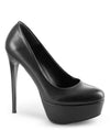 ARIA - Plateau Pumps schwarz matt