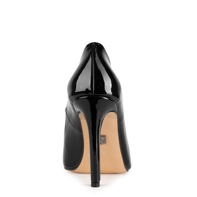 LUCIA - Klassische Stiletto Pumps in schwarz lack